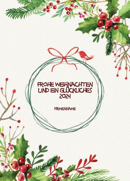 Weihnachtskarten - Schablone ID 11567