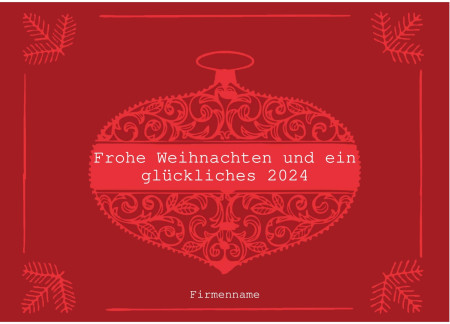 Weihnachtskarten - Schablone ID 11580