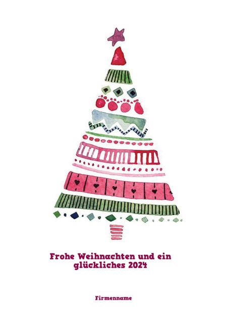 Weihnachtskarten - Schablone ID 11608