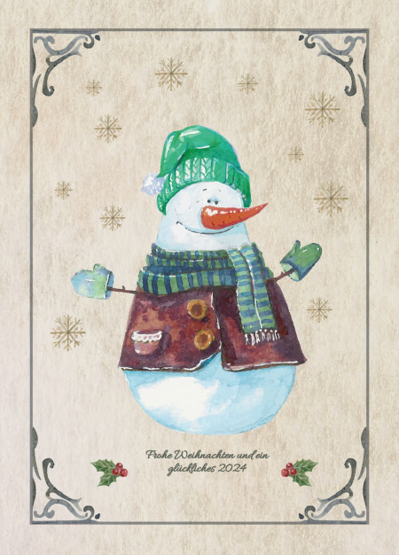 Weihnachtskarten - Schablone ID 11654