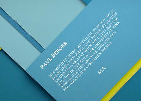 Abschluss Einladungskarten - Schablone ID 11666