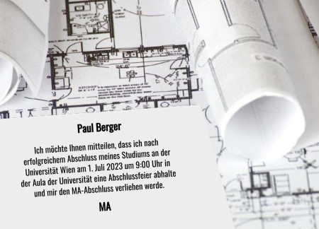 Abschluss Einladungskarten - Schablone ID 11675
