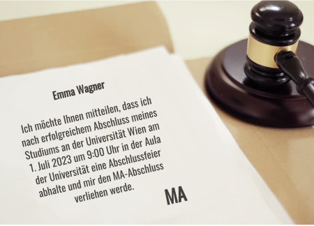 Abschluss Einladungskarten - Schablone ID 11726