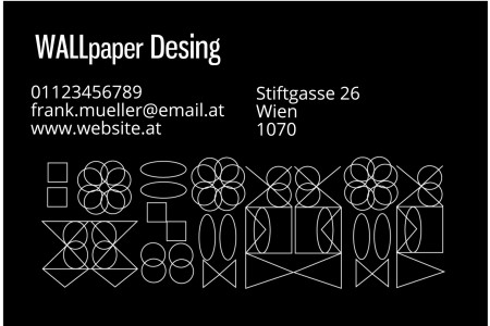 Visitenkarten - Schablone ID 11822