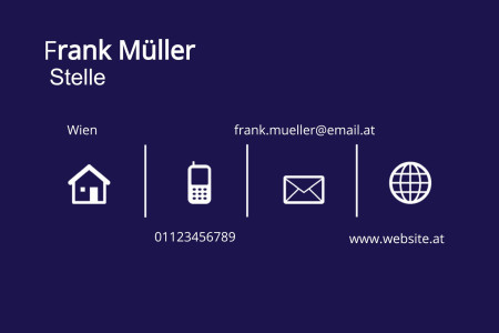 Visitenkarten - Schablone ID 11914
