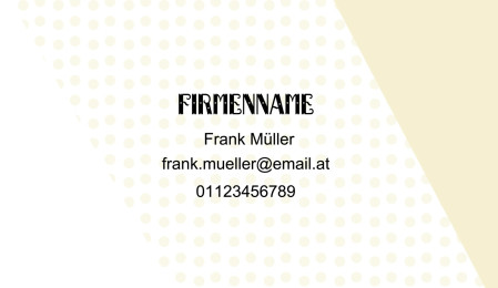 Visitenkarten - Schablone ID 12585