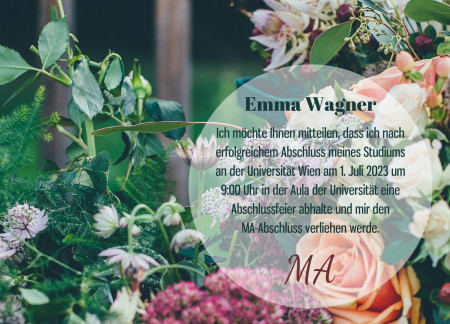 Abschluss Einladungskarten - Schablone ID 12636