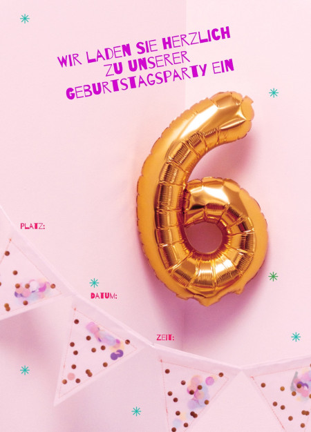 Partyeinladungen - Schablone ID 12648