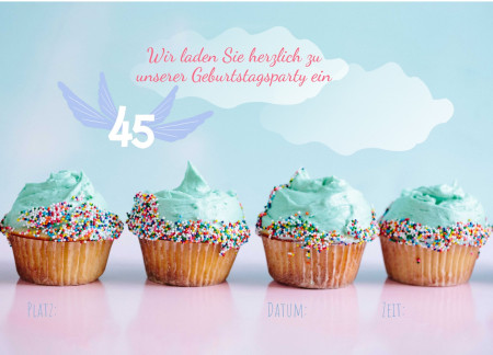 Partyeinladungen - Schablone ID 12651