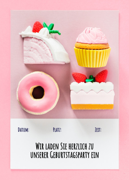 Partyeinladungen - Schablone ID 12663