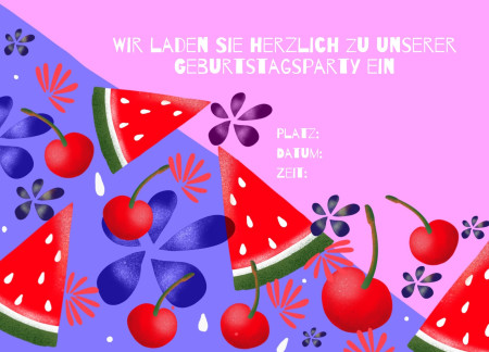 Partyeinladungen - Schablone ID 12681