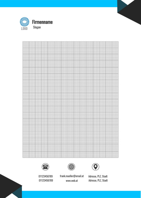 Briefpapier - Schablone ID 12797