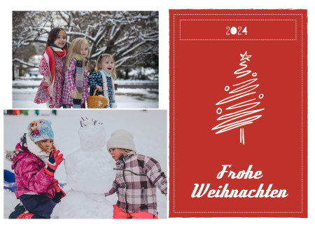 Weihnachtskarten - Schablone ID 12918