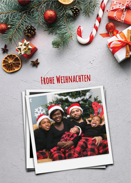 Weihnachtskarten - Schablone ID 12942