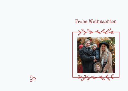 Weihnachtskarten - Schablone ID 12947