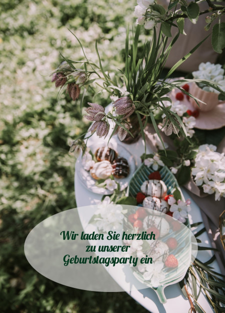 Partyeinladungen - Schablone ID 12989