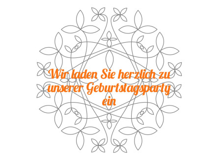 Partyeinladungen - Schablone ID 12995