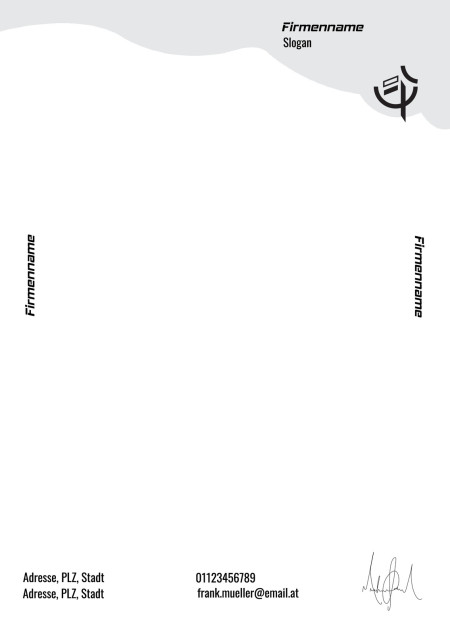 Briefpapier - Schablone ID 13013