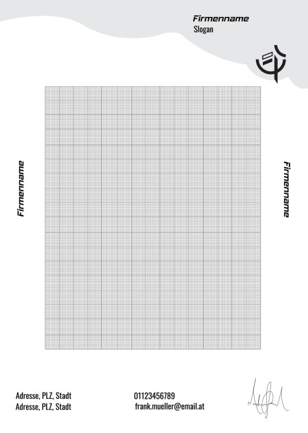 Briefpapier - Schablone ID 13022