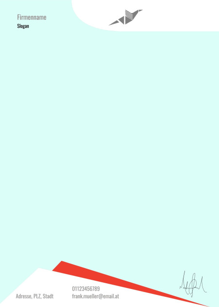 Briefpapier - Schablone ID 13030