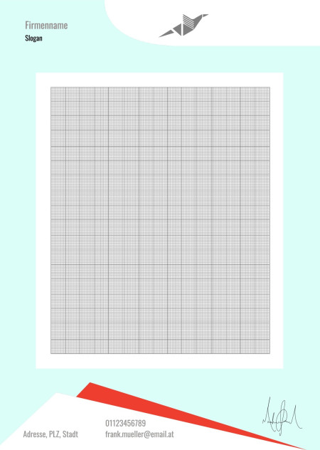 Briefpapier - Schablone ID 13037