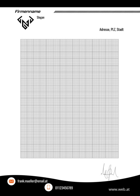 Briefpapier - Schablone ID 13061