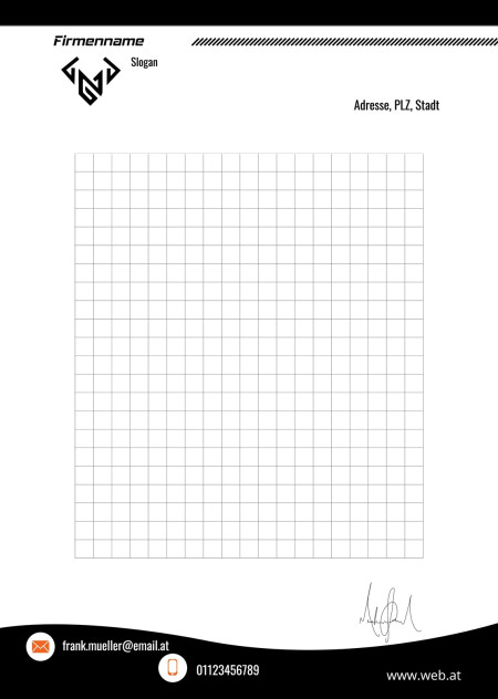 Briefpapier - Schablone ID 13064