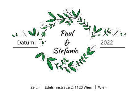 Hochzeitseinladungen - Schablone ID 13117