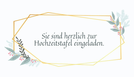 Einladungen zur Hochzeitsfeier - Schablone ID 13159