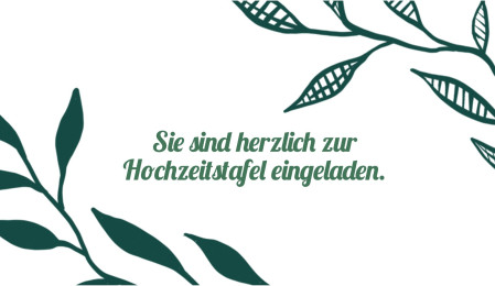 Einladungen zur Hochzeitsfeier - Schablone ID 13195