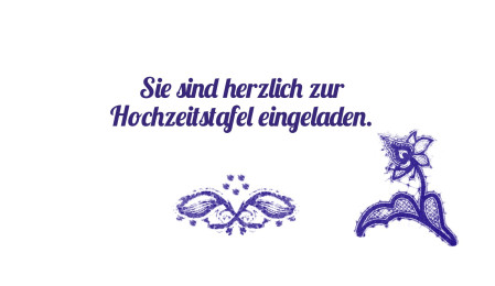 Einladungen zur Hochzeitsfeier - Schablone ID 13198