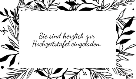 Einladungen zur Hochzeitsfeier - Schablone ID 13213