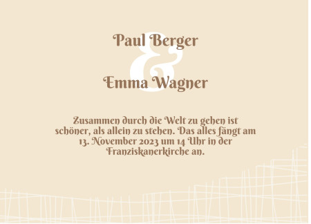 Hochzeitseinladungen - Schablone ID 13370