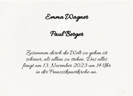 Hochzeitseinladungen - Schablone ID 13388