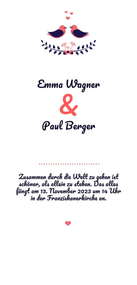 Hochzeitseinladungen - Schablone ID 13403