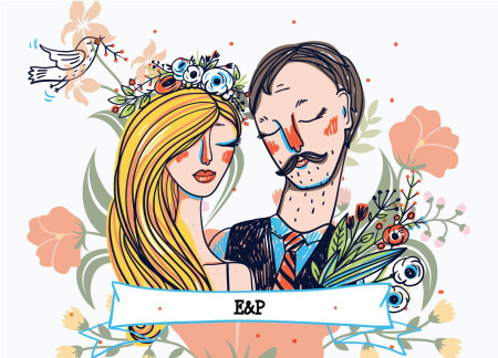 Hochzeitseinladungen - Schablone ID 13463