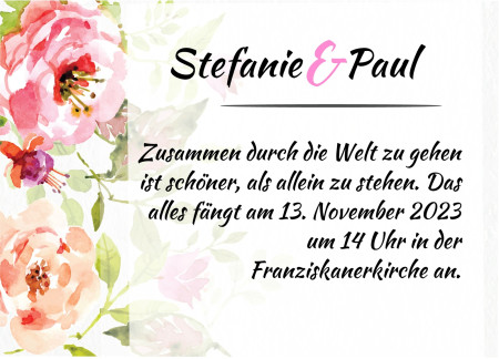 Hochzeitseinladungen - Schablone ID 13493