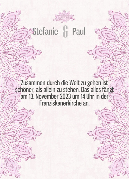 Hochzeitseinladungen - Schablone ID 13600