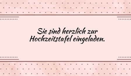 Einladungen zur Hochzeitsfeier - Schablone ID 13669