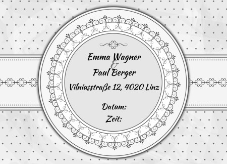 Hochzeitseinladungen - Schablone ID 13675