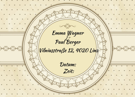 Hochzeitseinladungen - Schablone ID 13690