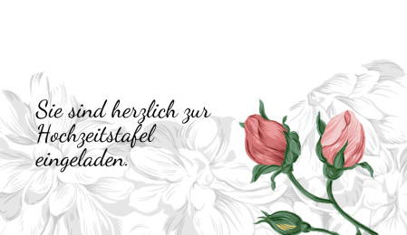 Einladungen zur Hochzeitsfeier - Schablone ID 13747