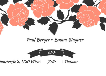 Hochzeitseinladungen - Schablone ID 13785