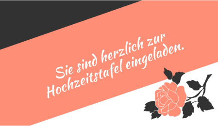 Einladungen zur Hochzeitsfeier - Schablone ID 13794