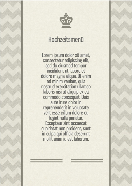 Hochzeitsmenü - Schablone ID 13827