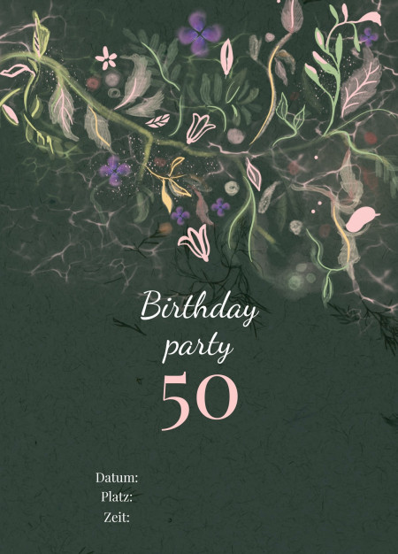 Partyeinladungen - Schablone ID 14199