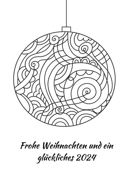 Weihnachtskarten - Schablone ID 16772