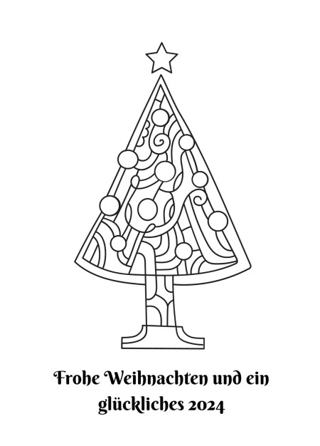 Weihnachtskarten - Schablone ID 16776
