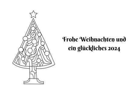 Weihnachtskarten - Schablone ID 16780