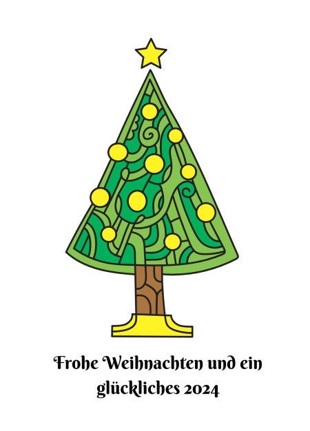 Weihnachtskarten - Schablone ID 16784